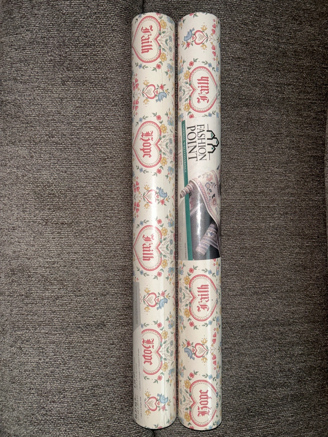 Imperial Wallpaper - Faith Hope Love Joy Design
