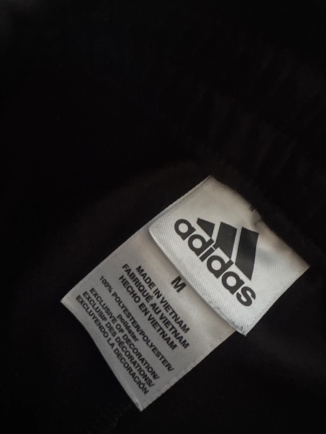 Adidas Black Track Pants - Size Medium - photo 3
