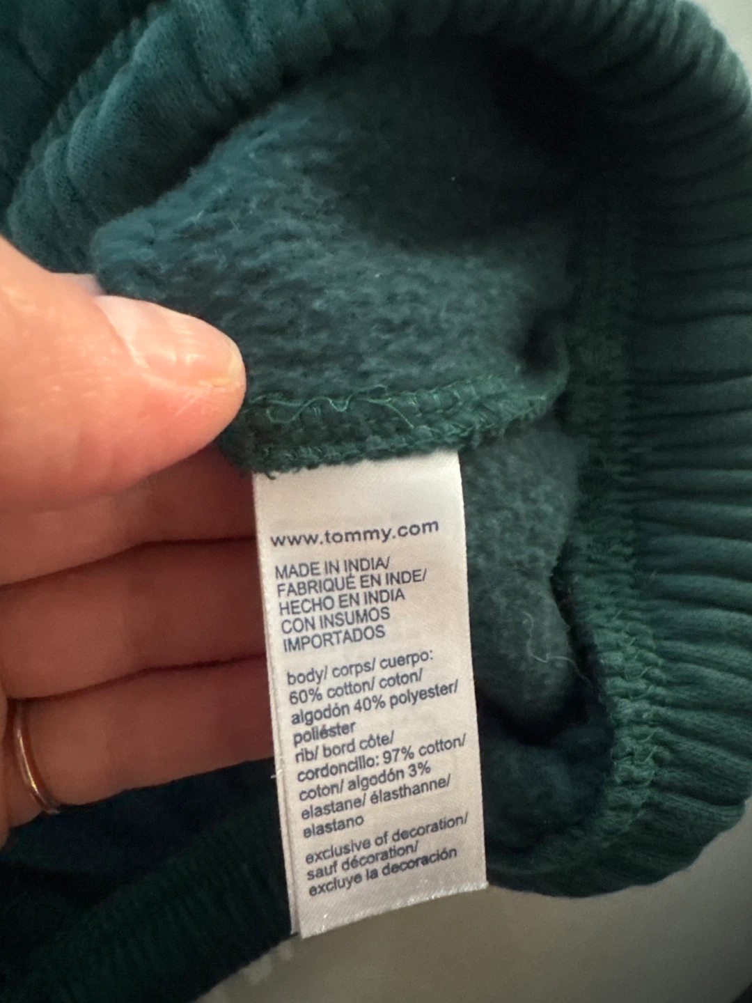 Tommy Hilfiger Green Mock Neck Sweatshirt - Size M - photo 4