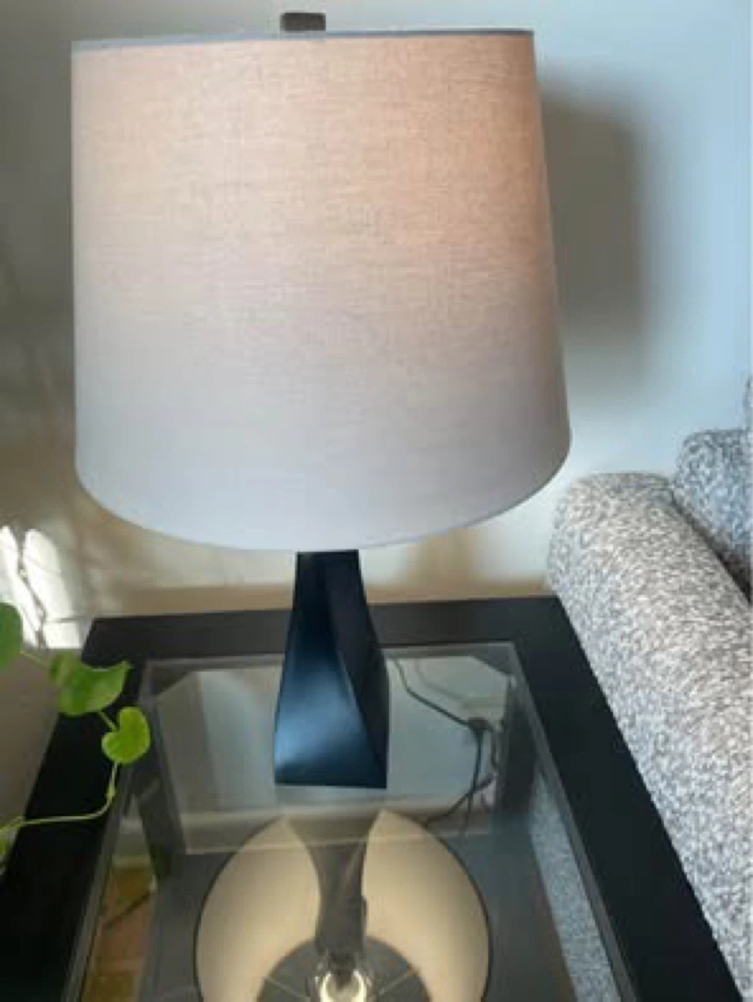 Table Lamp with Beige Drum Shade - photo 3
