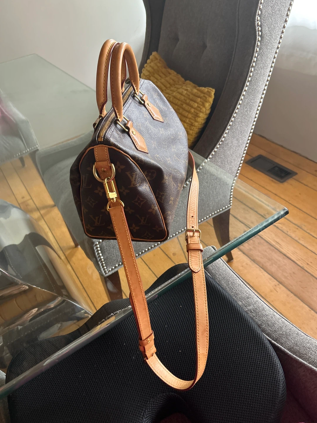 Louis Vuitton Speedy 25 Monogram Canvas Shoulder Bag - photo 2