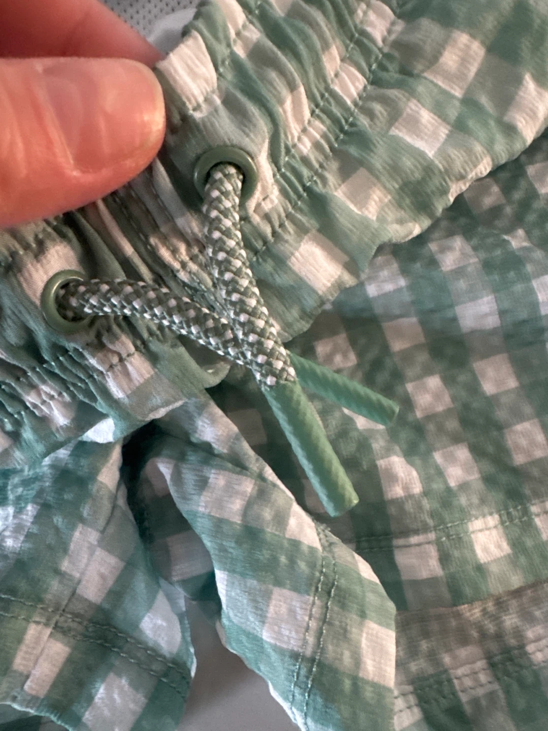 Zara Gingham Swim Trunks Size 11-12 - photo 3