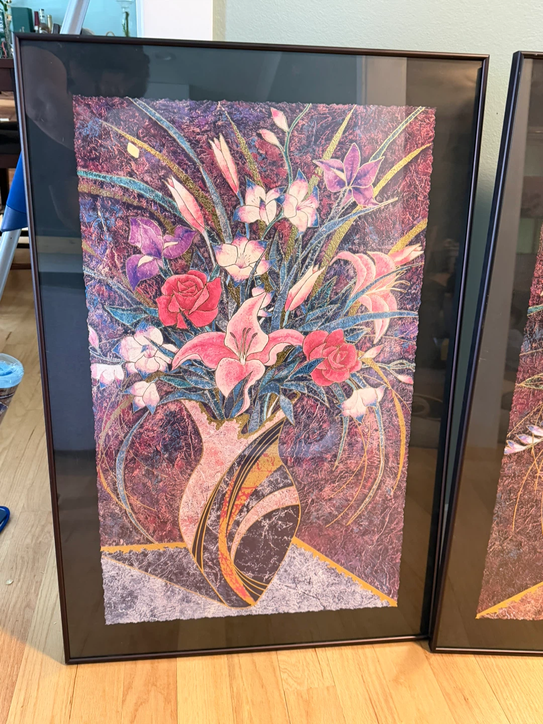 Set of 2 Framed Floral Vase Art Prints - photo 3