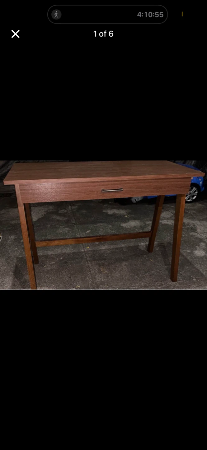 Wooden Desk with Drawer - photo 2