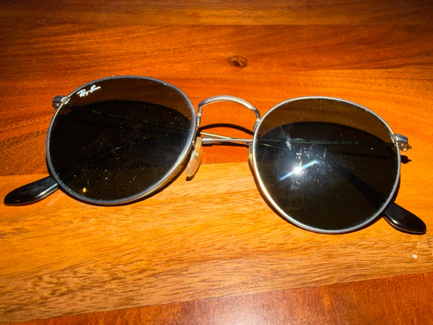 Ray-Ban RB3447 Round Metal Sunglasses