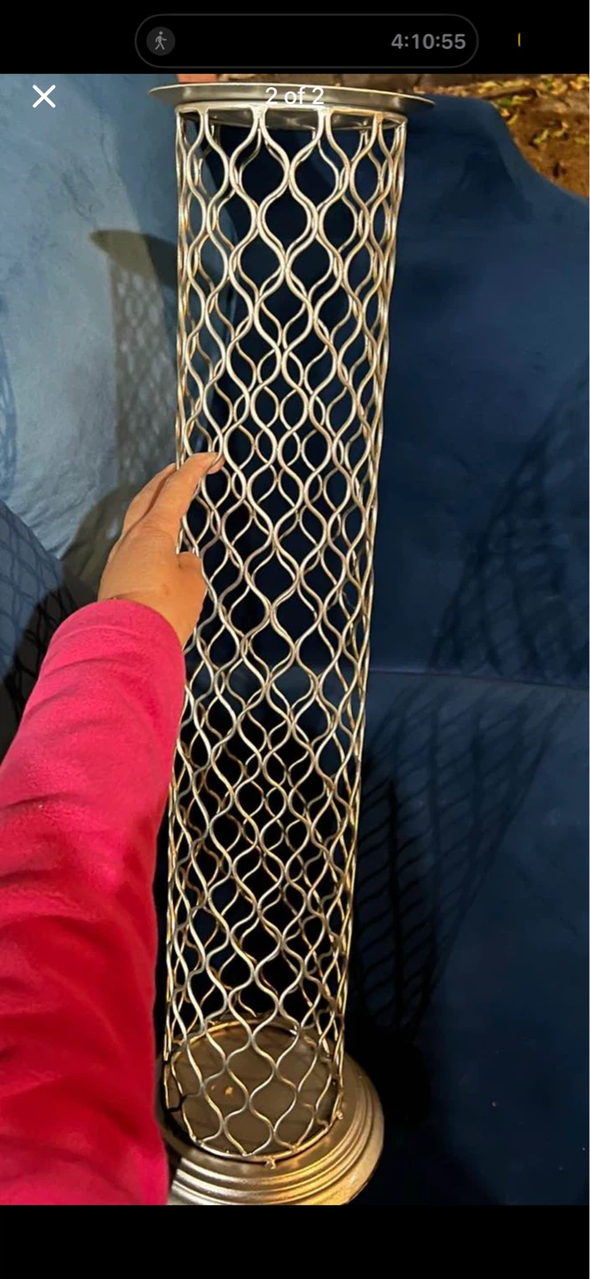 Tall Decorative Wire Pedestal Stand - photo 2