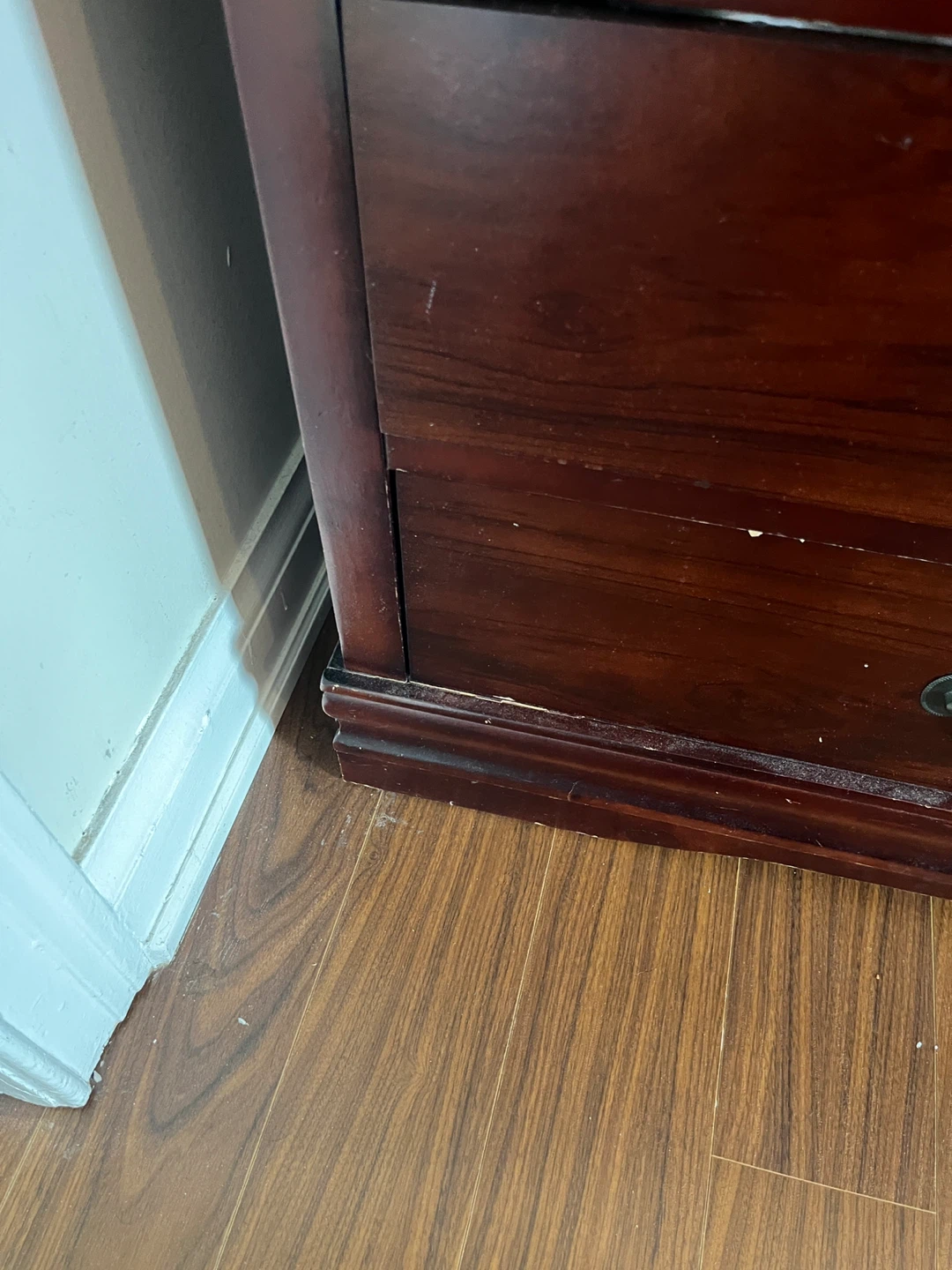Dark Wood Dresser with Mirror - photo 3