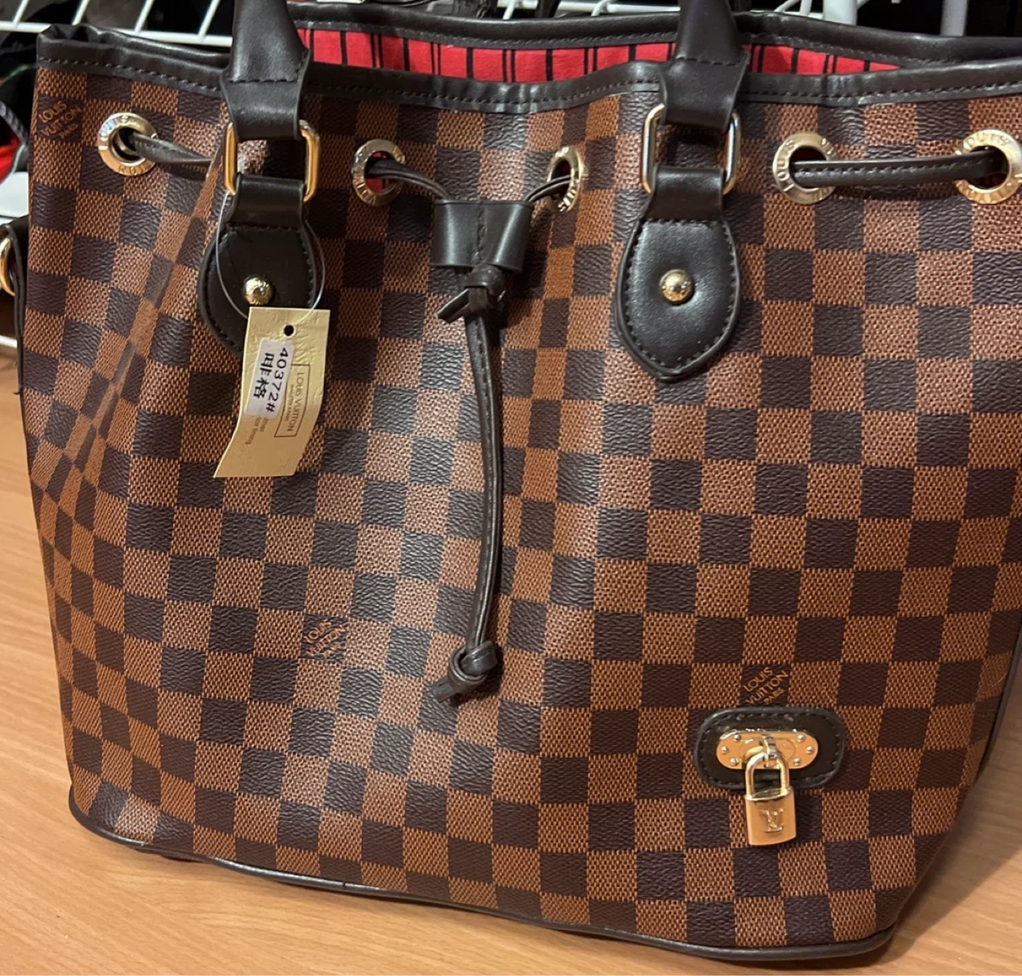 Fashion Damier Canvas Neverfull MM Tote Bag