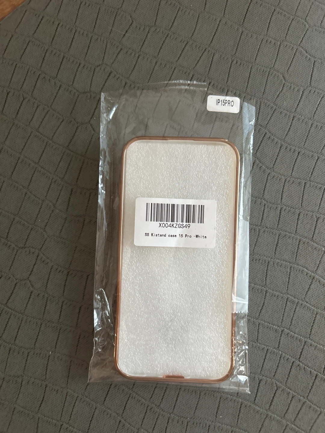 QSİETSPY Magnetic Stand Case for iPhone 15 Pro, White - photo 3