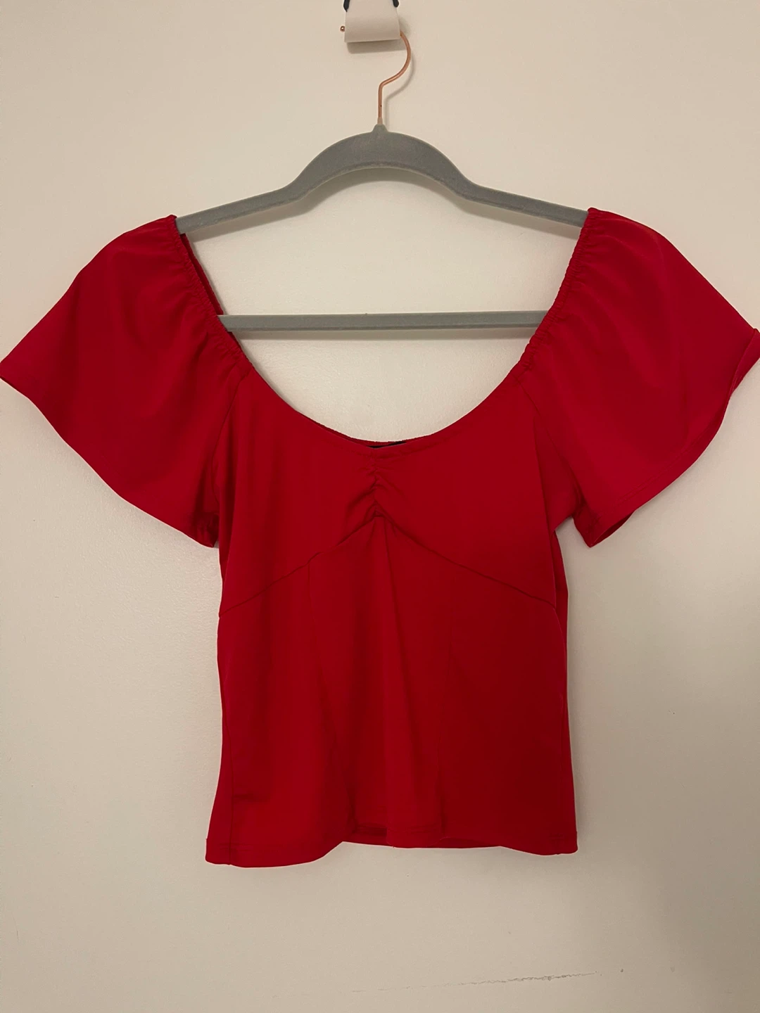 Red Off-the-Shoulder Top