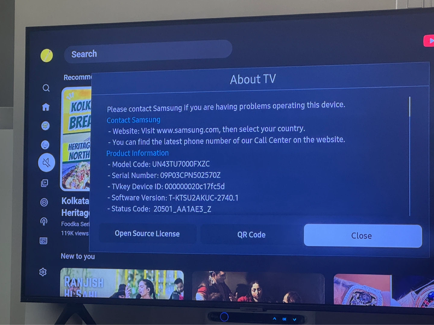 Samsung 43-inch 4K UHD Smart LED TV