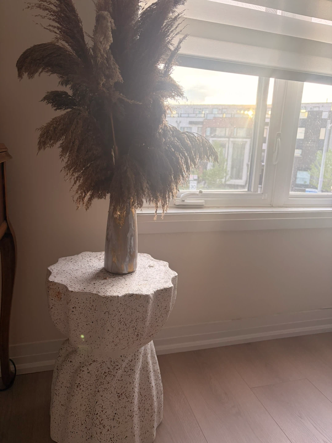Textured side table