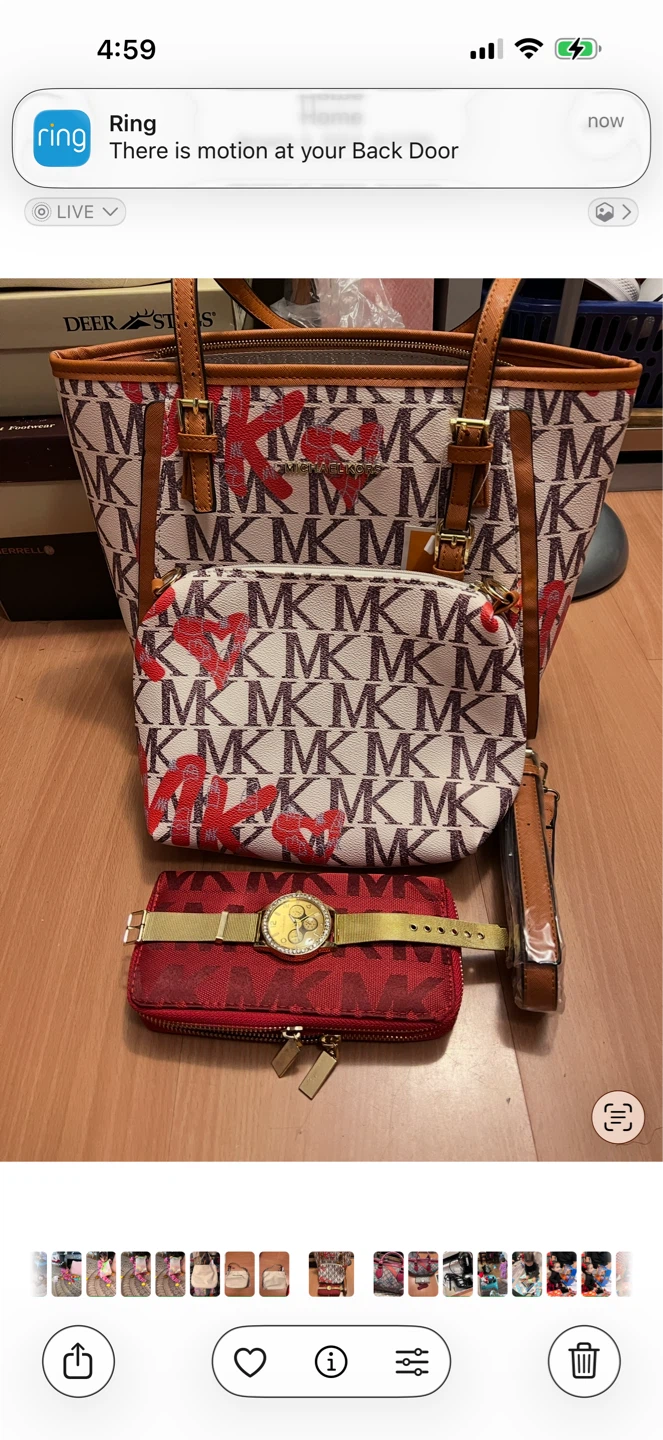 Michael Kors Tote Bag, Pouch, Watch, and Strap Set - photo 2