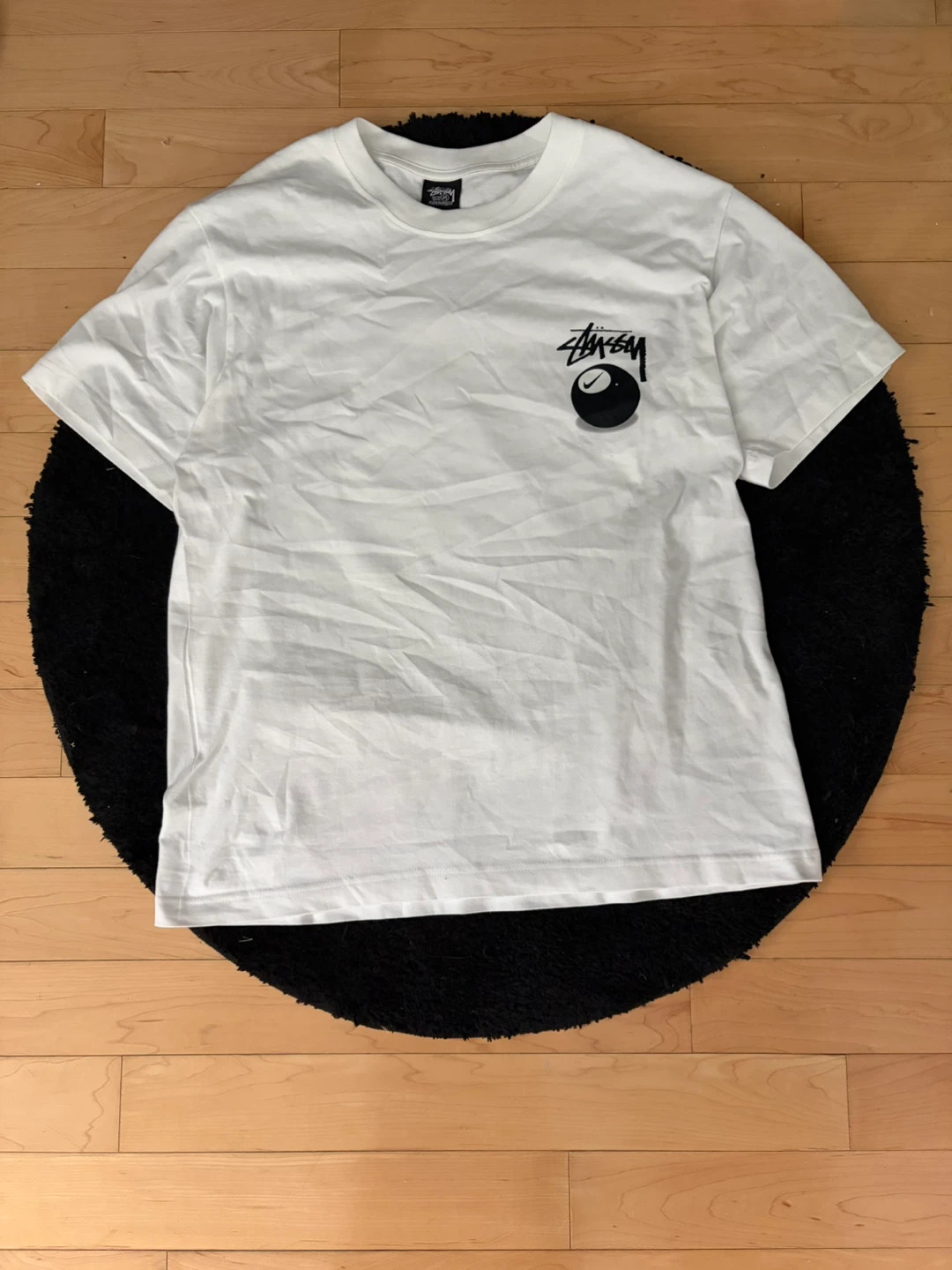 Stüssy x Nike 8-Ball T-Shirt White Size M