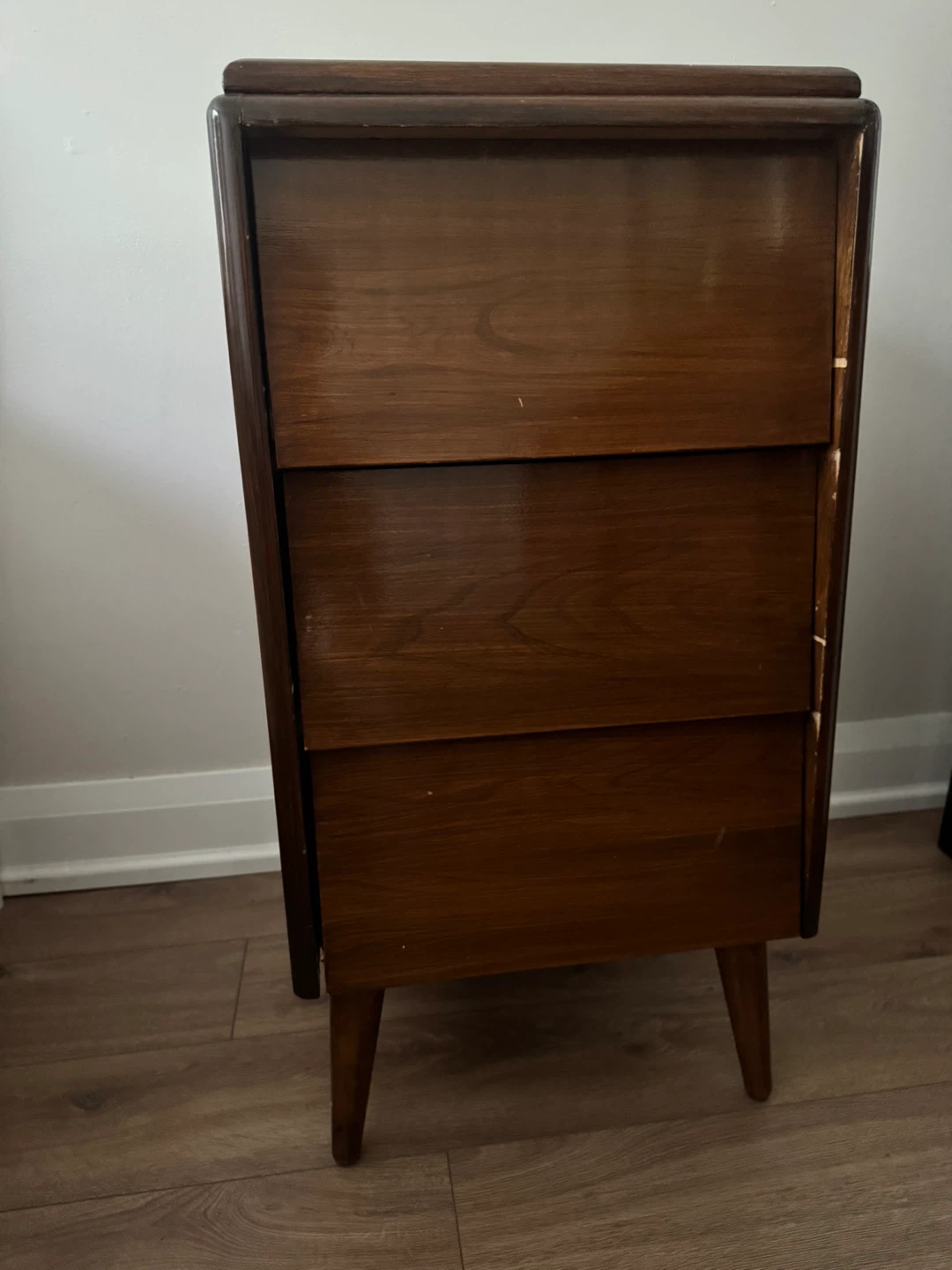 Midcentury Modern Wood 3-Drawer Chest - photo 2