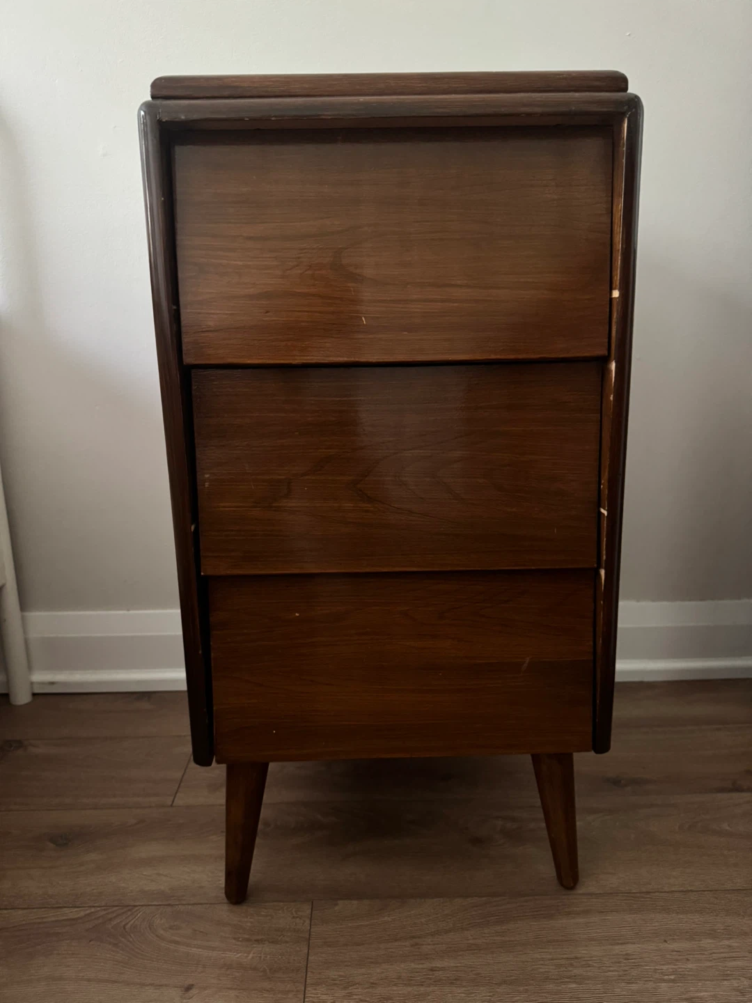Midcentury Modern Wood 3-Drawer Chest