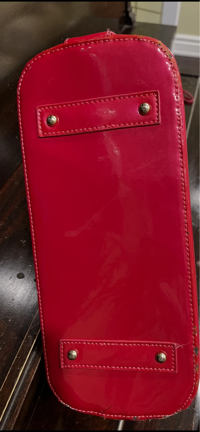 Red Patent Leather Dome Handbag - photo 3