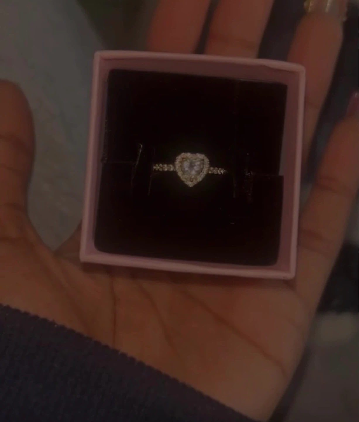 Heart-shaped Ring with Rhinestones Pandora - photo 2