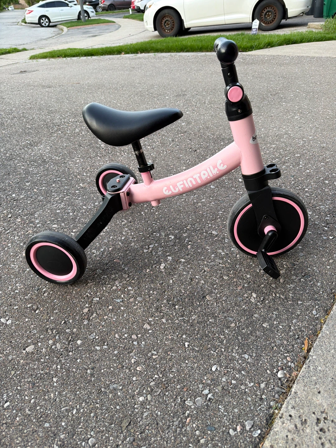 Besrey Pink Convertible Tricycle/Balance Bike