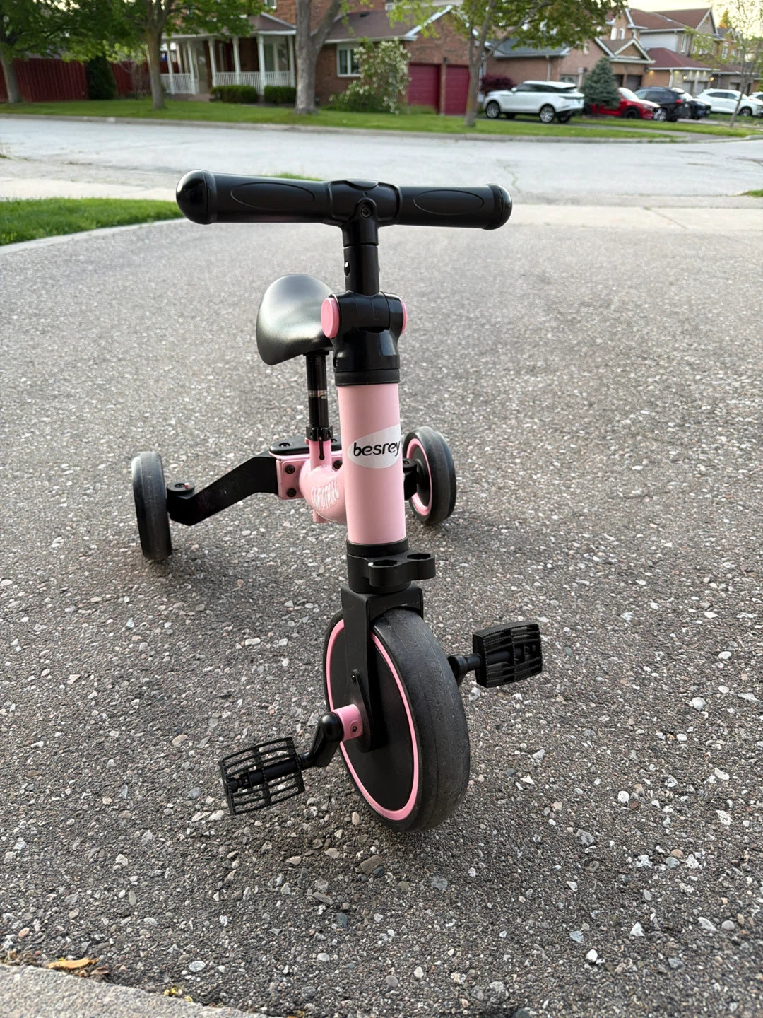 Besrey Pink Convertible Tricycle/Balance Bike - photo 3