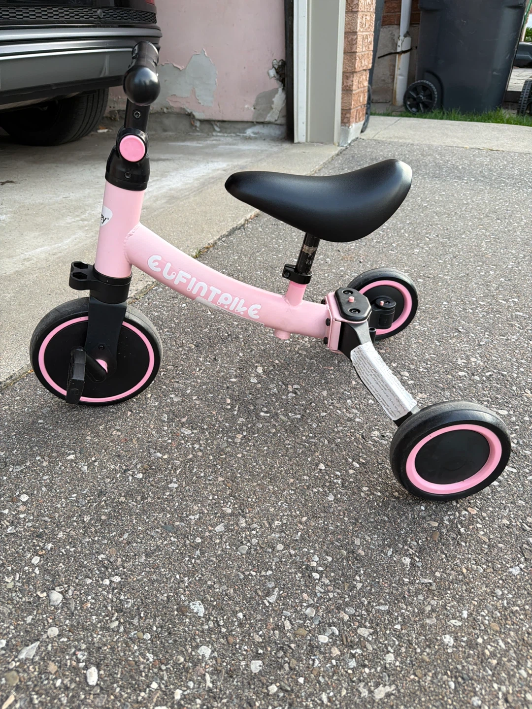 Besrey Pink Convertible Tricycle/Balance Bike - photo 2