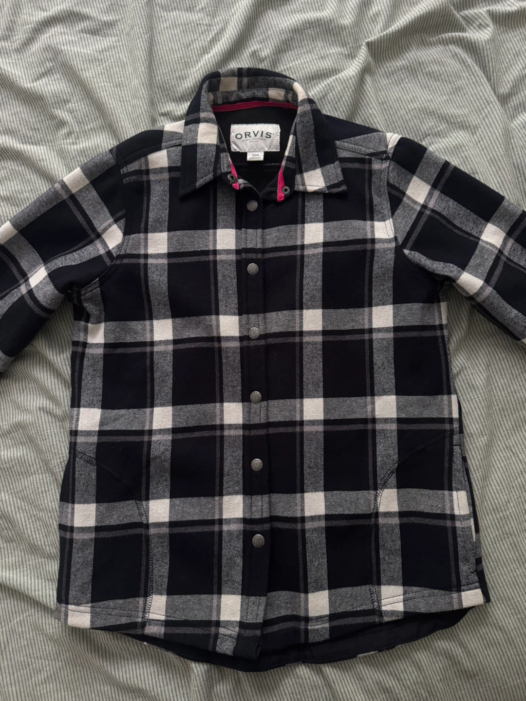 Fleece-Lined Shirt Jacket - Size S