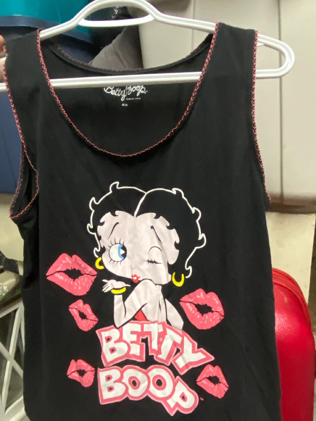 Betty Boop Black Tank Top Size M/M