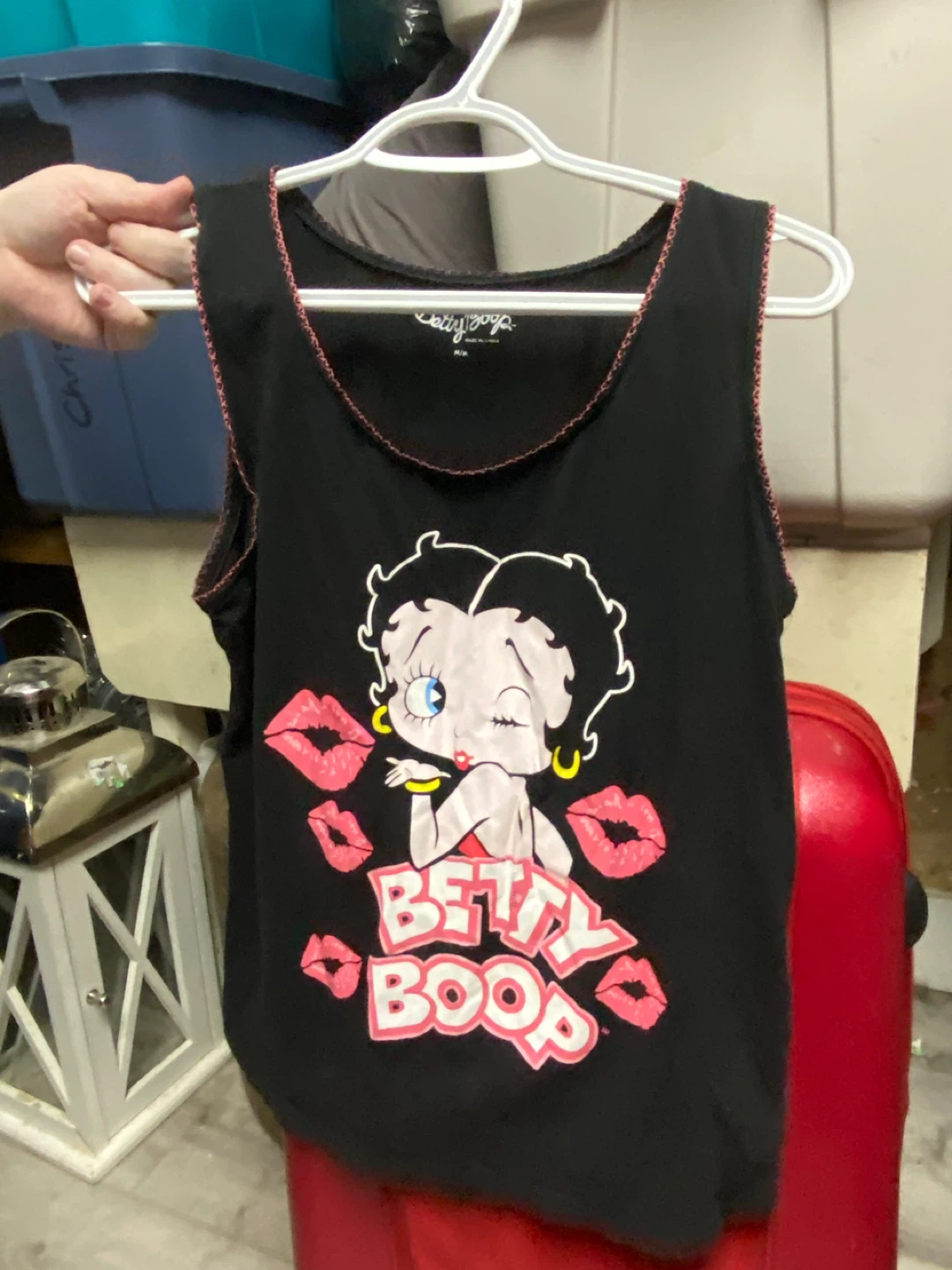 Betty Boop Black Tank Top Size M/M - photo 2