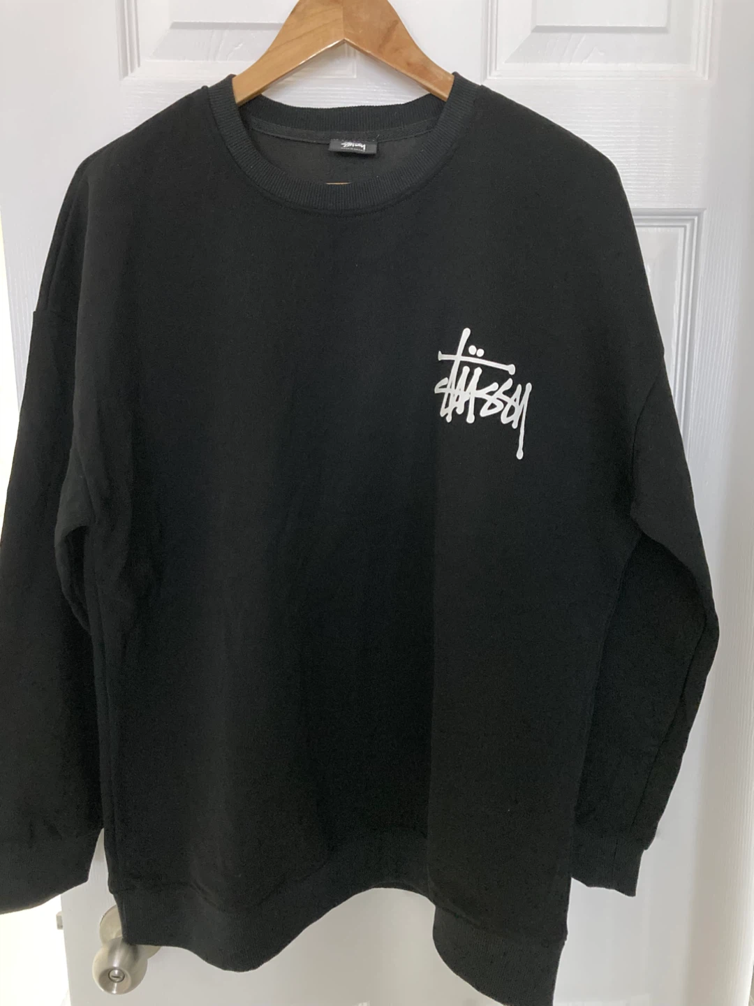 New Stüssy Black Sweatshirt-classical