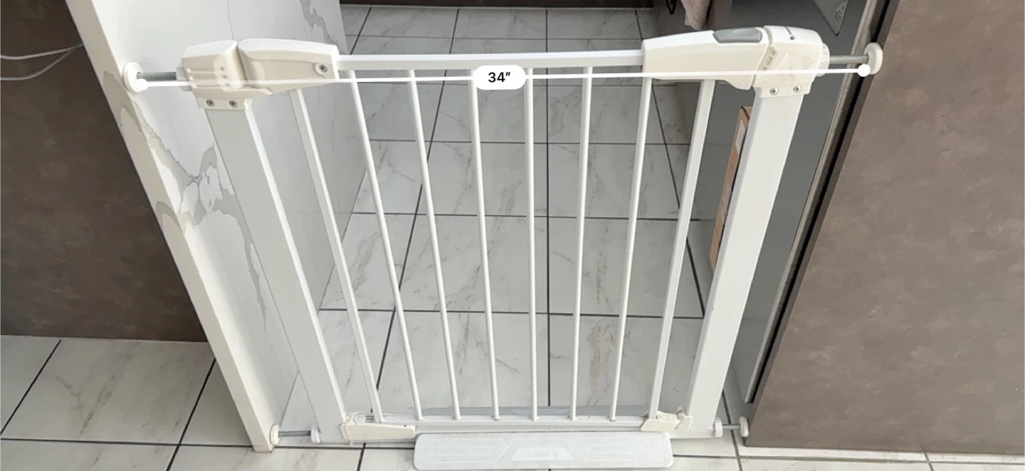 White Metal Baby/pet Gates (Regalo & Eudemon)