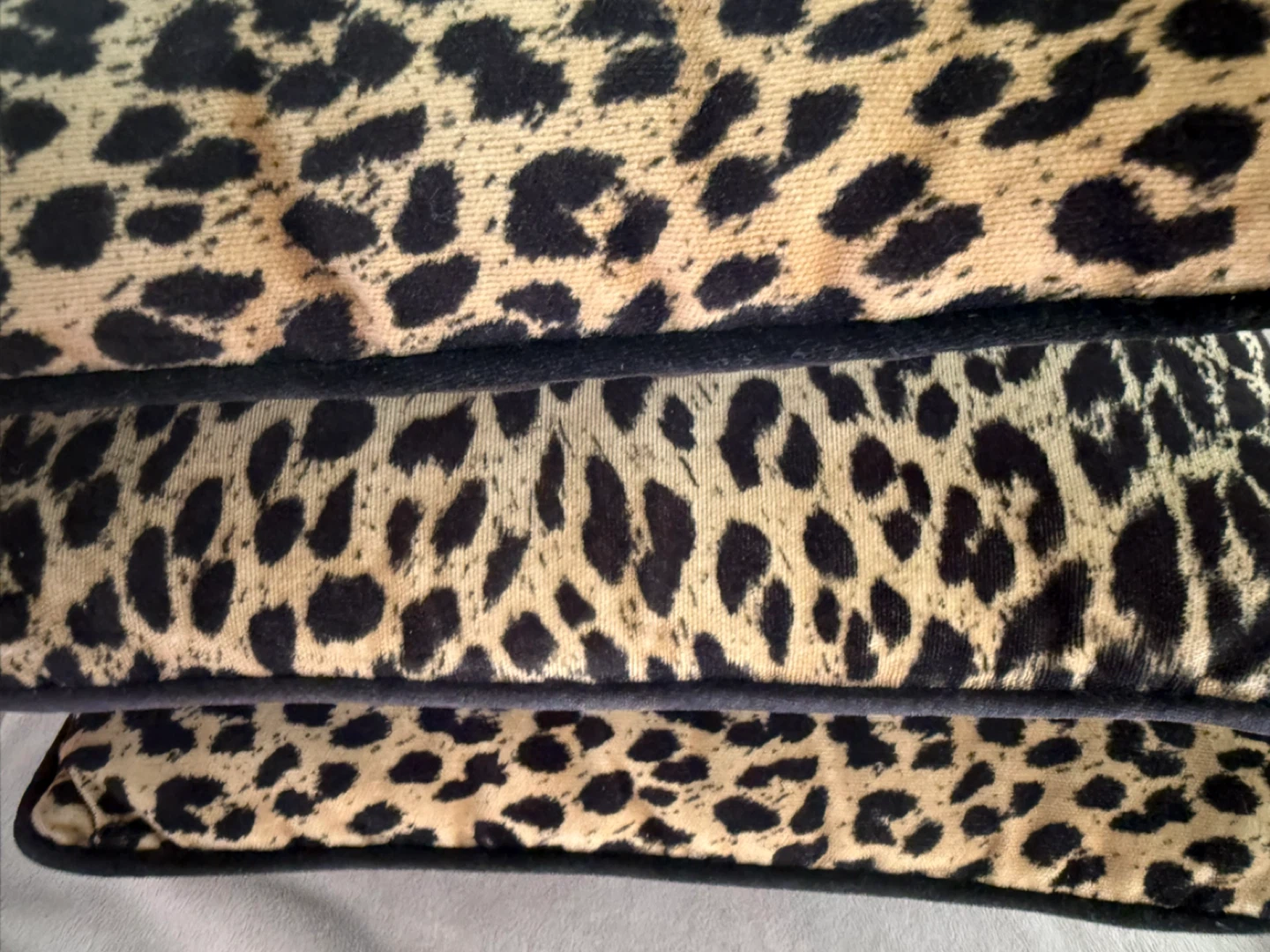 Leopard Print Throw Pillows (Set of 4)