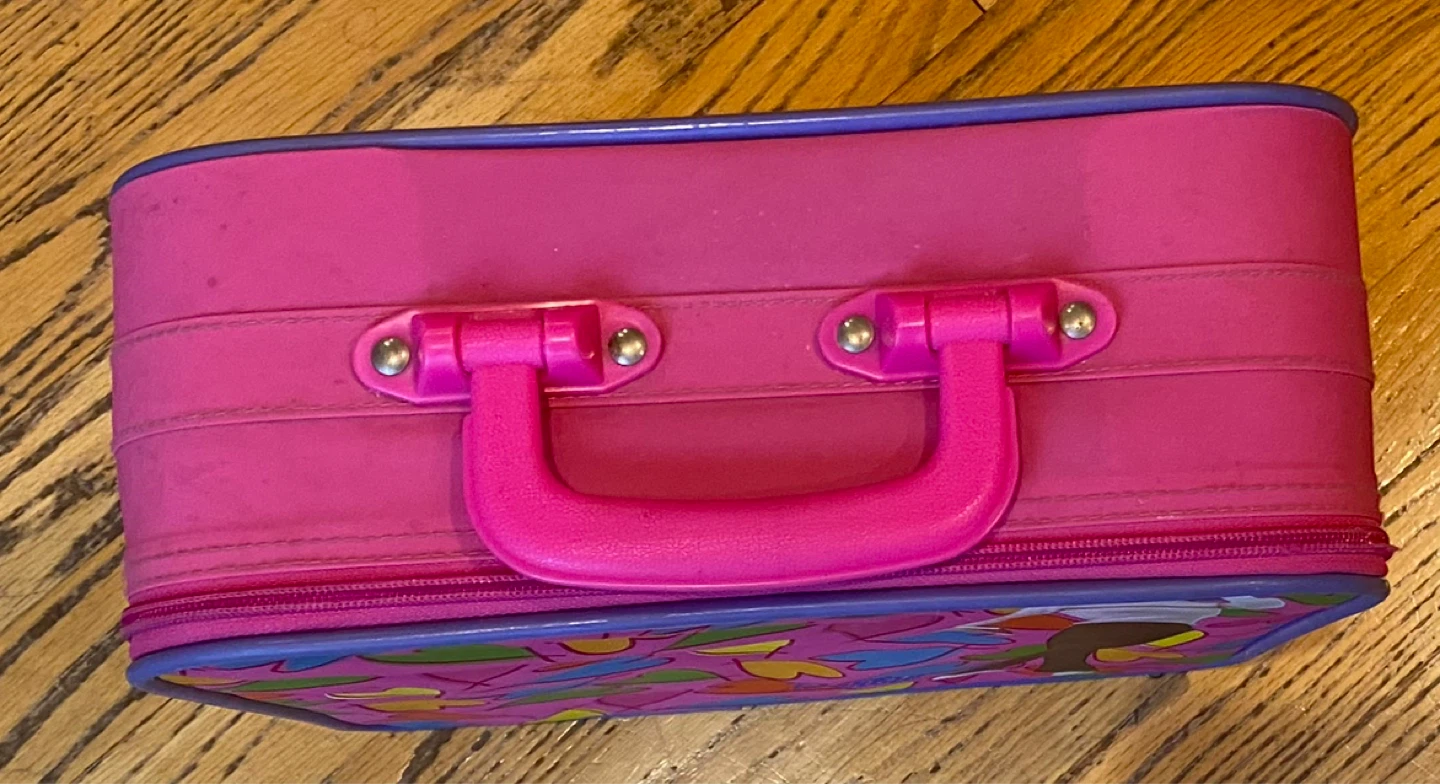 Barbie Pink Small Suitcase with Heart Pattern - photo 5