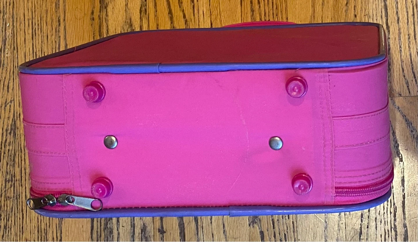 Barbie Pink Small Suitcase with Heart Pattern - photo 4