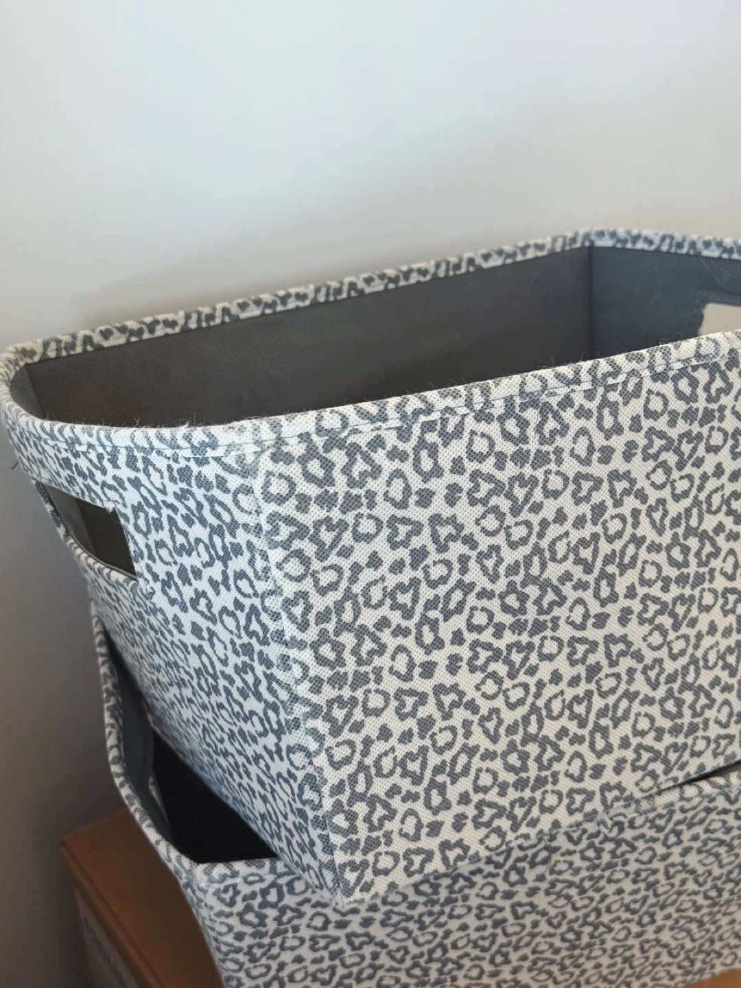 Set of 2 Bathroom Storage Baskets – Leopard Print - photo 2