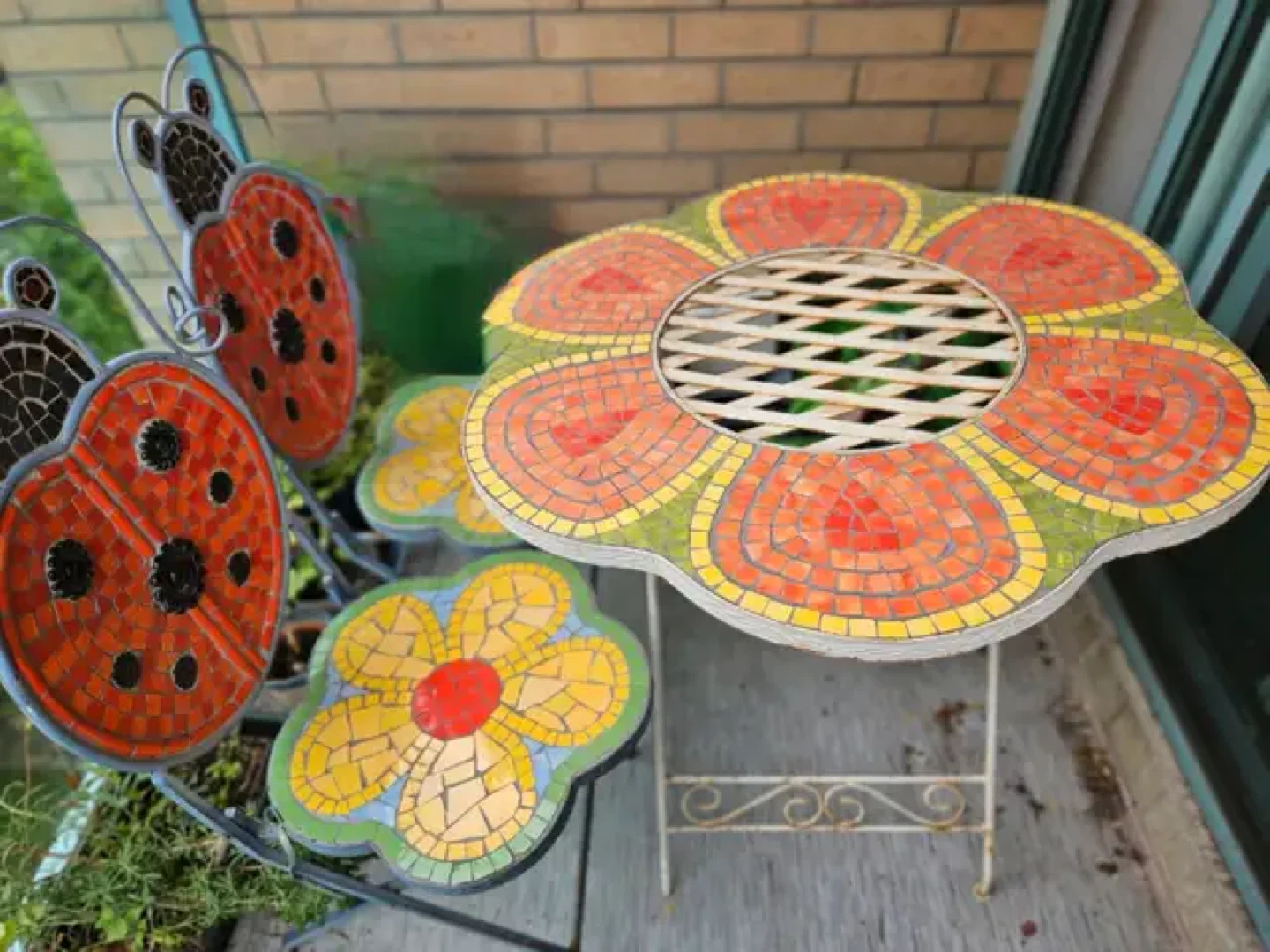 Whimsical patio set