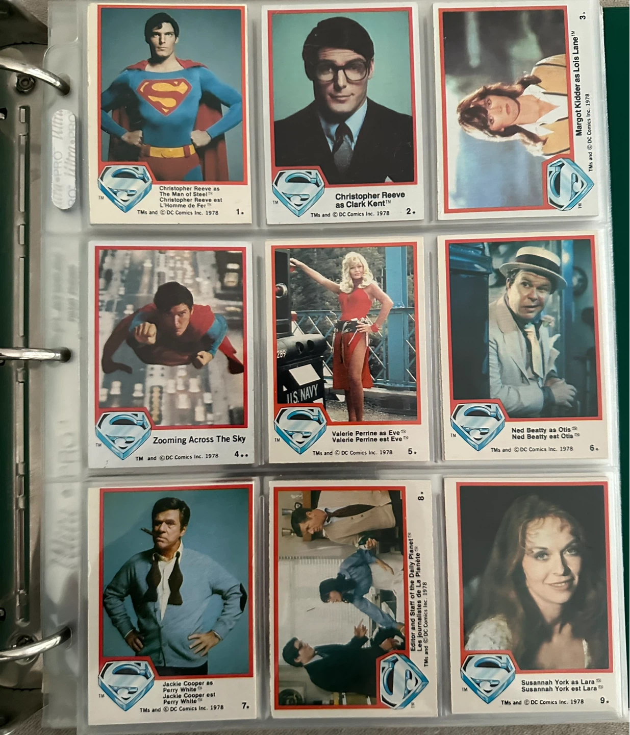 1978 Topps Superman Trading Cards (Not a Complete Set)