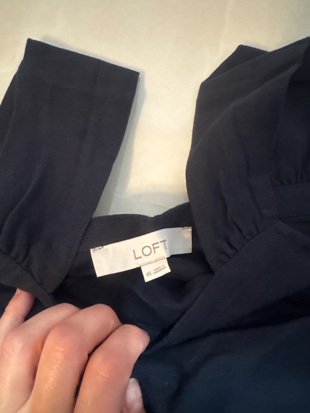 LOFT Navy Blue Dress - Size XS - photo 2