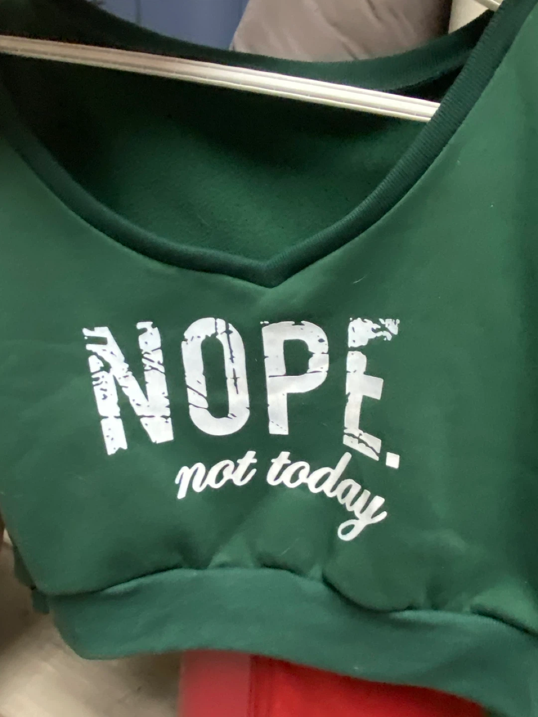 SHEIN CURVE "Nope Not Today" Graphic Sweater - 2XL