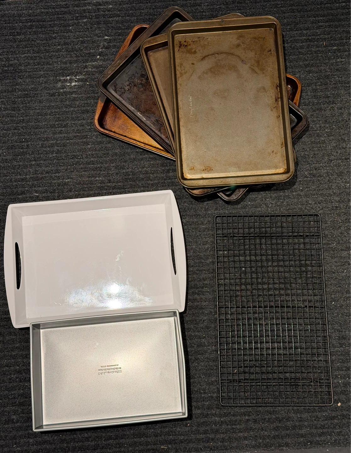 Various Baking Pans and Cooling Rack