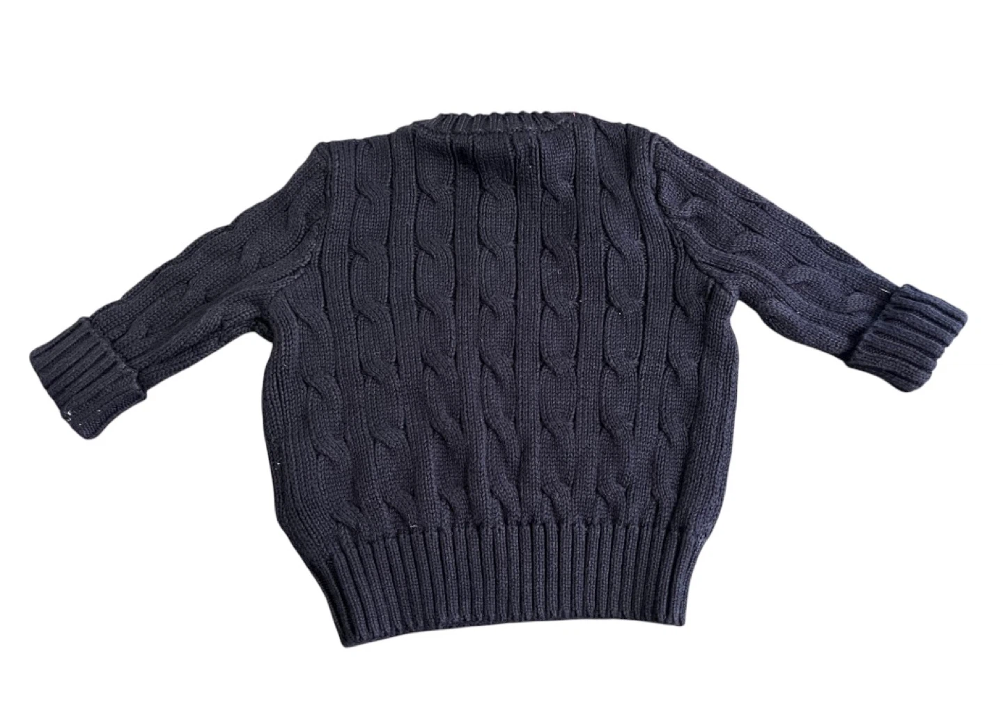 Ralph Lauren Baby Cable Knit Sweater – 3M Navy Blue BNWT - photo 3