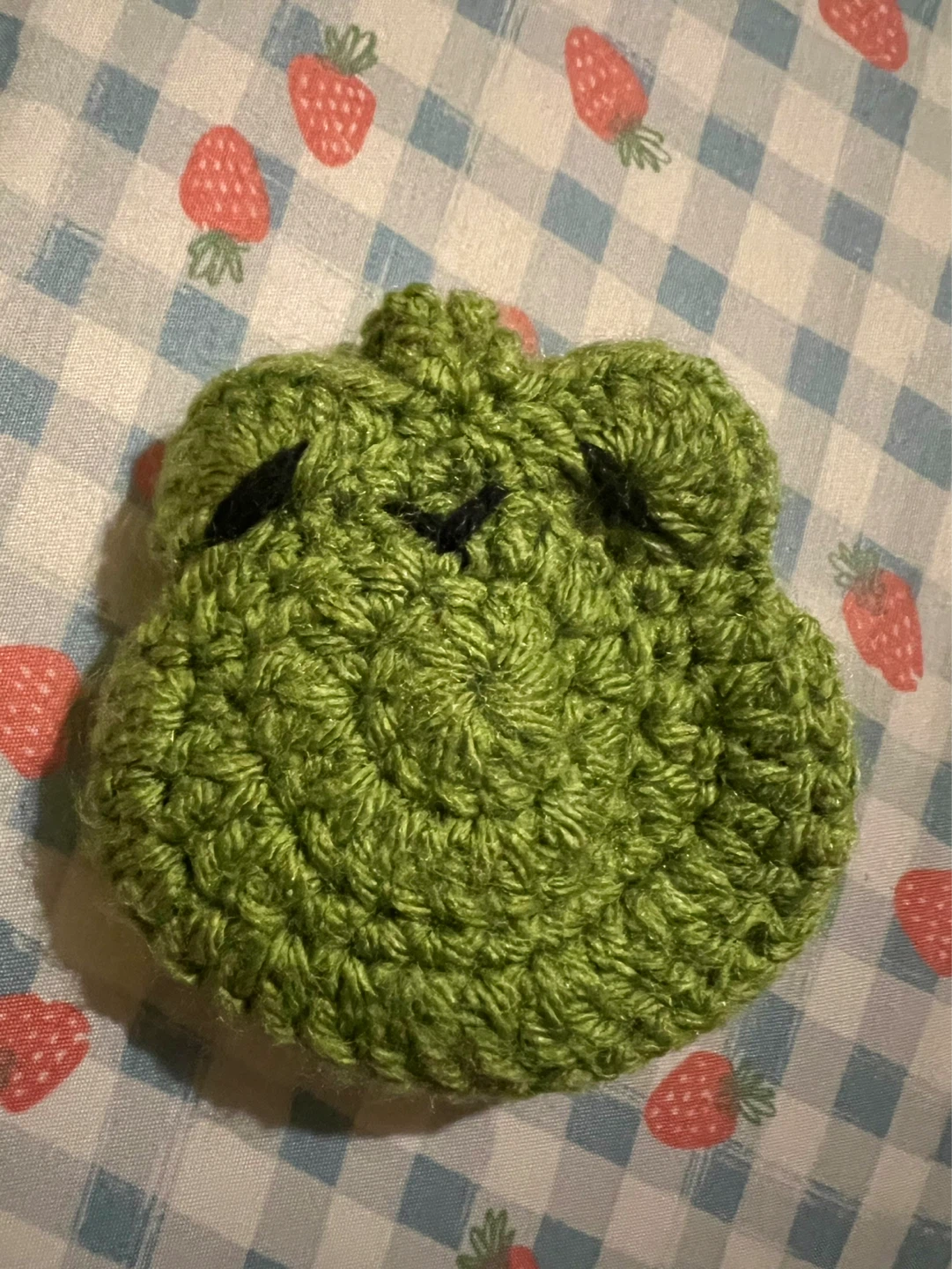 Handmade Crochet Frog Keychain Pouch - photo 2