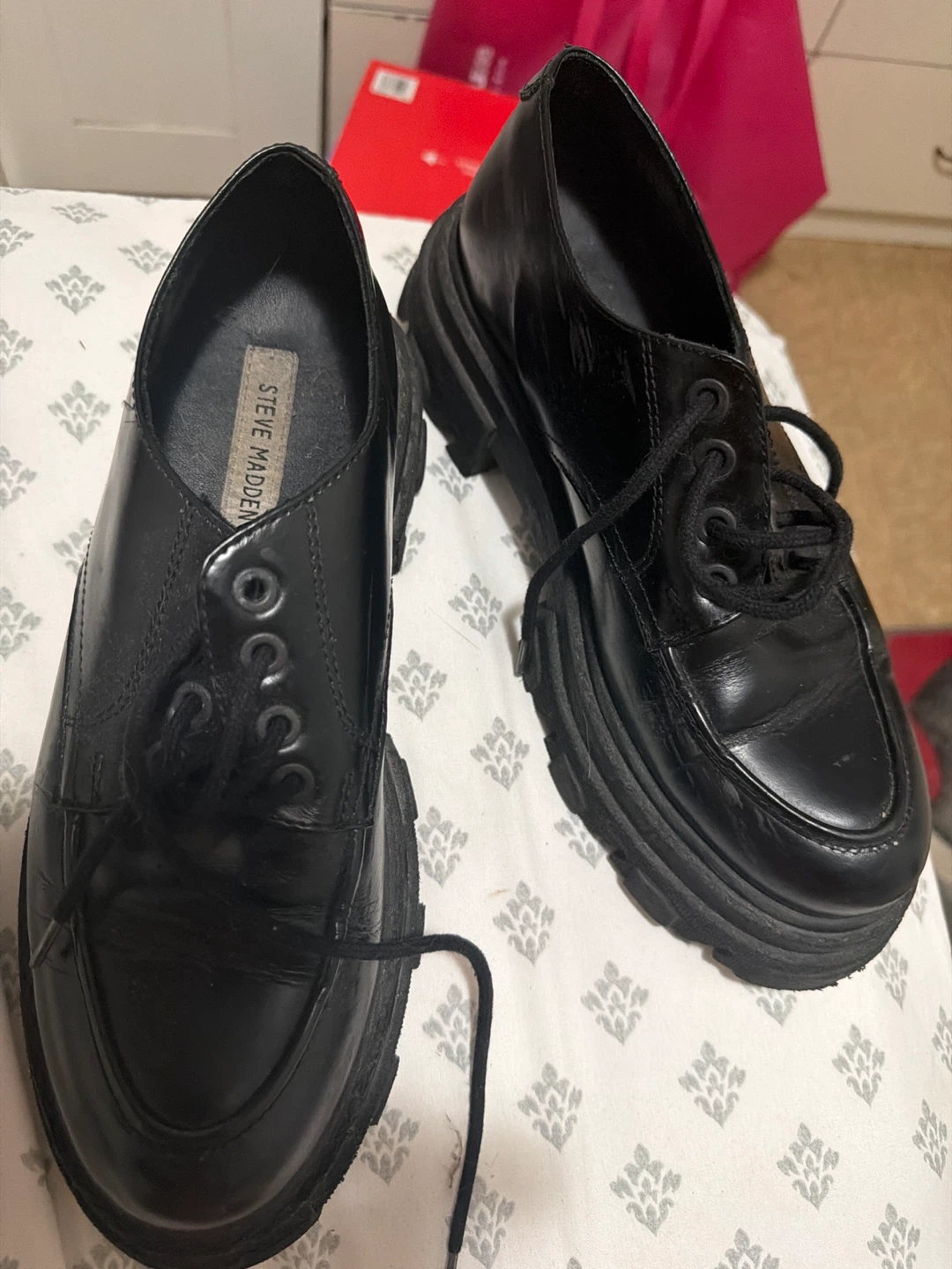 Steve Madden Black Chunky Platform Loafers - photo 3