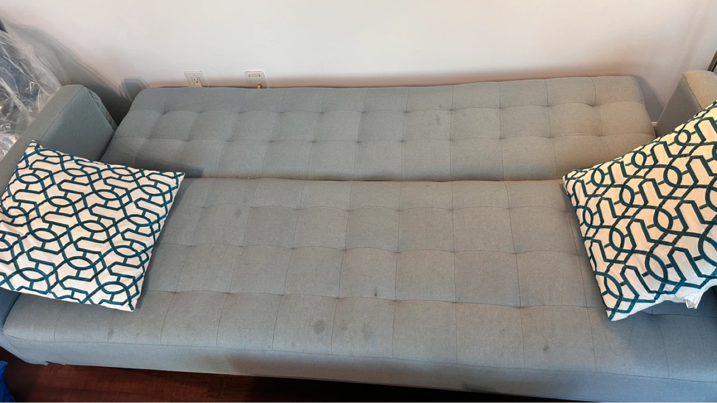 Teal Velvet Storage Ottoman - photo 3
