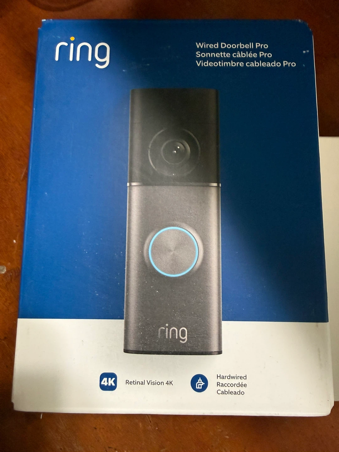 Ring 4K camera, Chime Pro, and Power adapter and Wifi Extender
