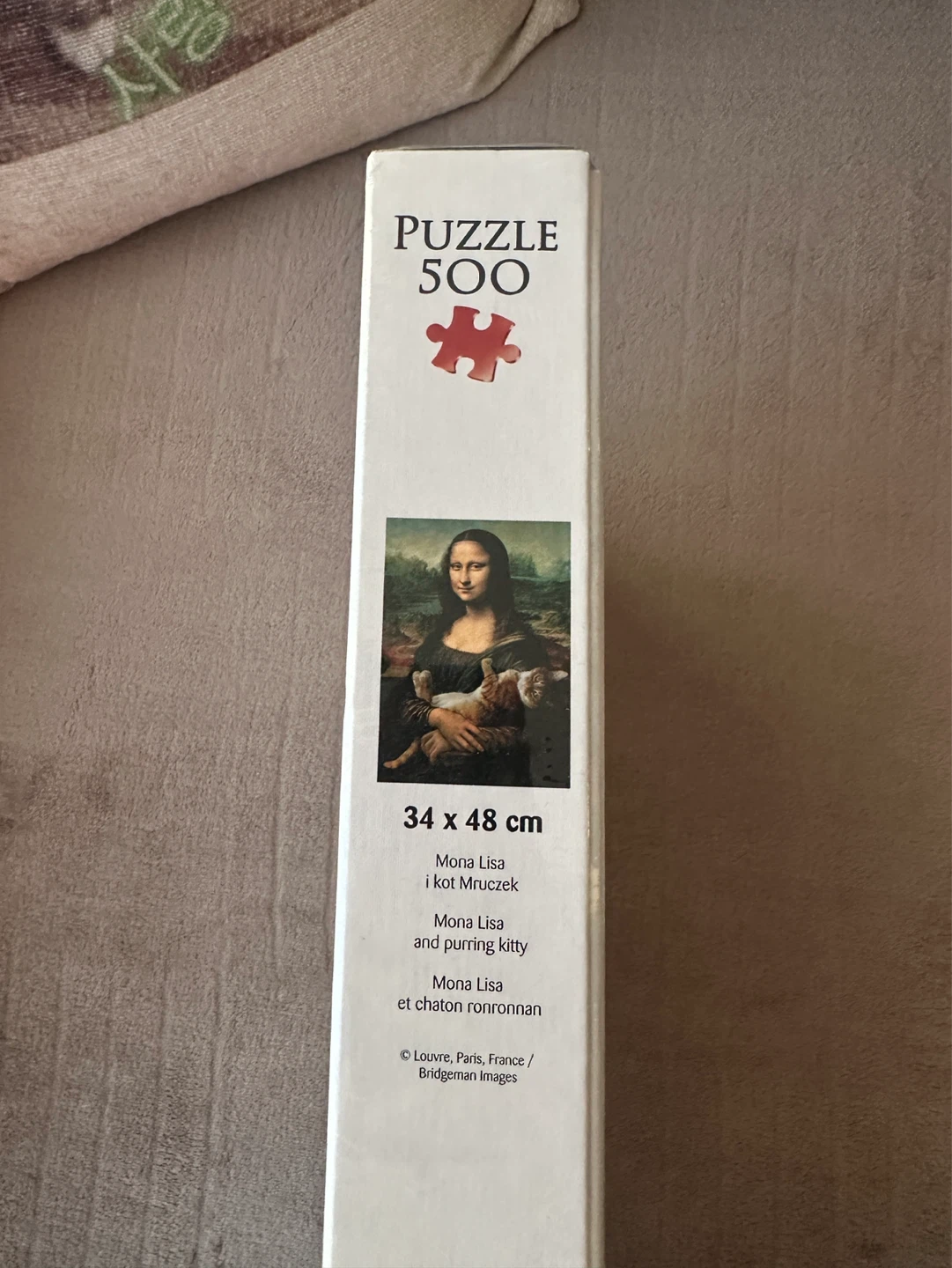NEW Trefl 500 Piece Puzzle - Mona Lisa and Purring Kitty - photo 3
