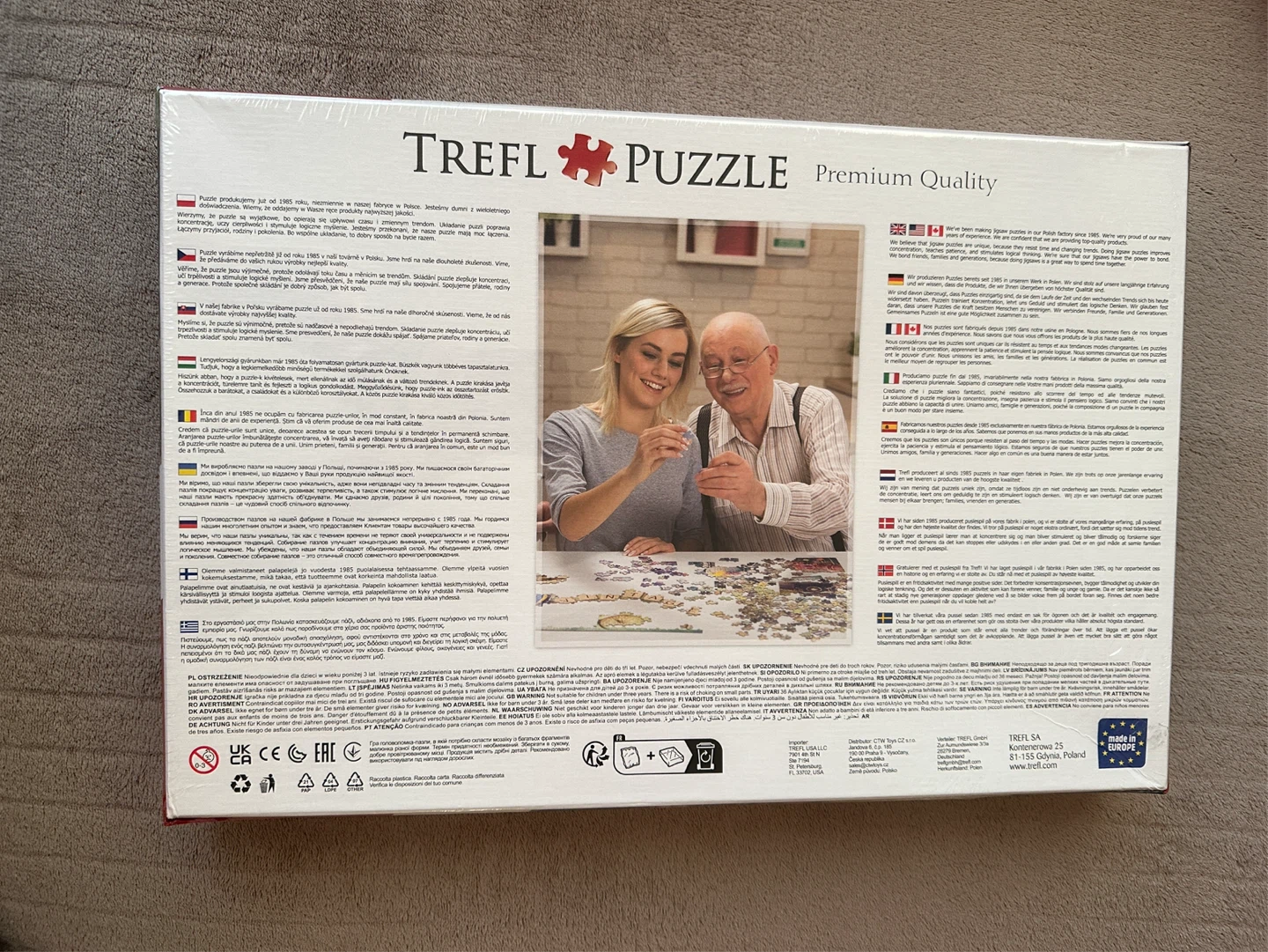 NEW Trefl 500 Piece Puzzle - Mona Lisa and Purring Kitty - photo 2