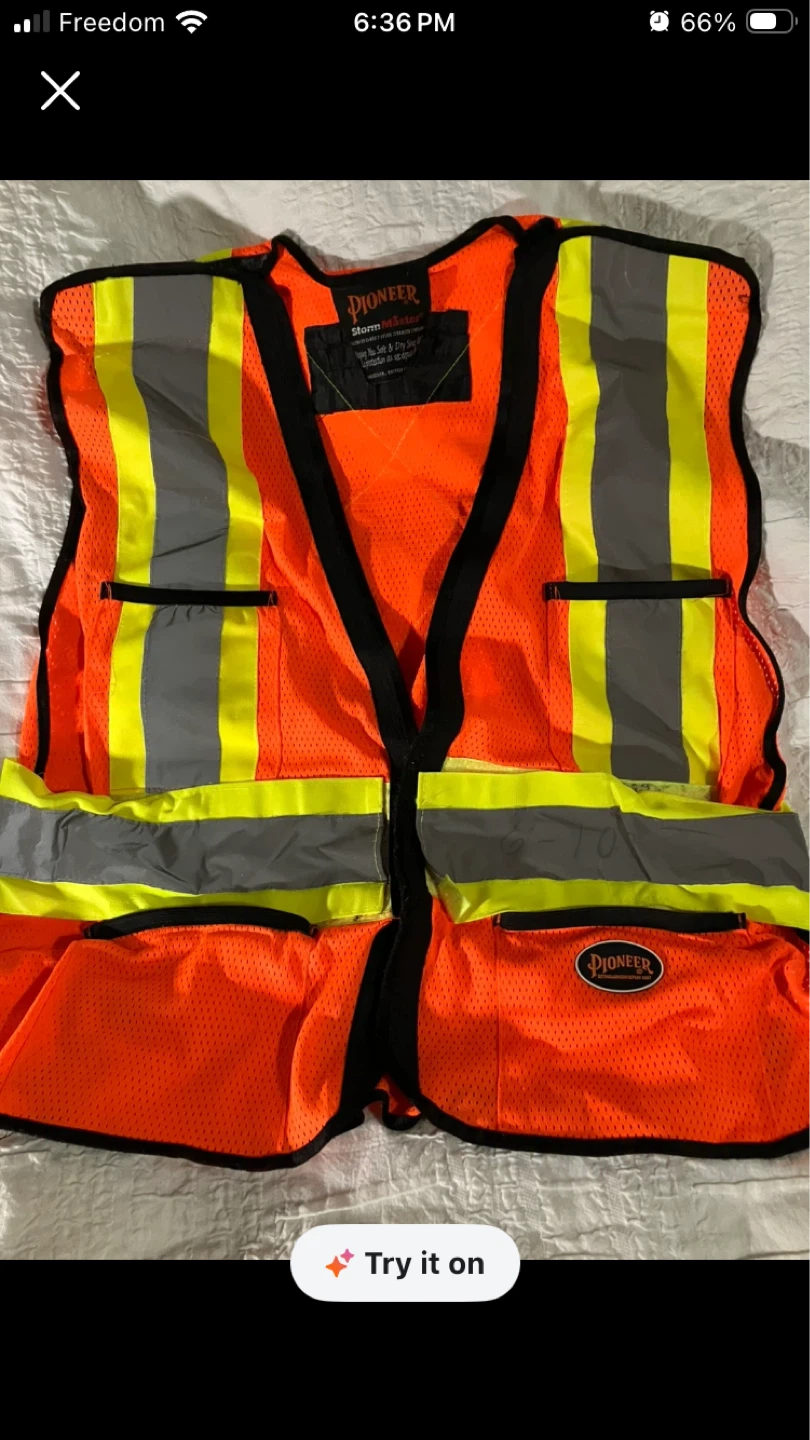 Pioneer Safety Vest Orange High Visibility - photo 2