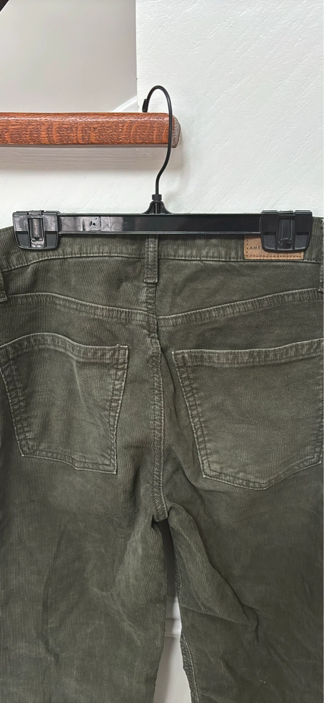 American Eagle Corduroy Pants - Olive Green - photo 3