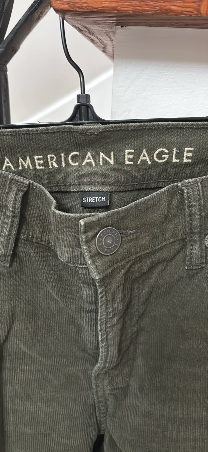 American Eagle Corduroy Pants - Olive Green - photo 2