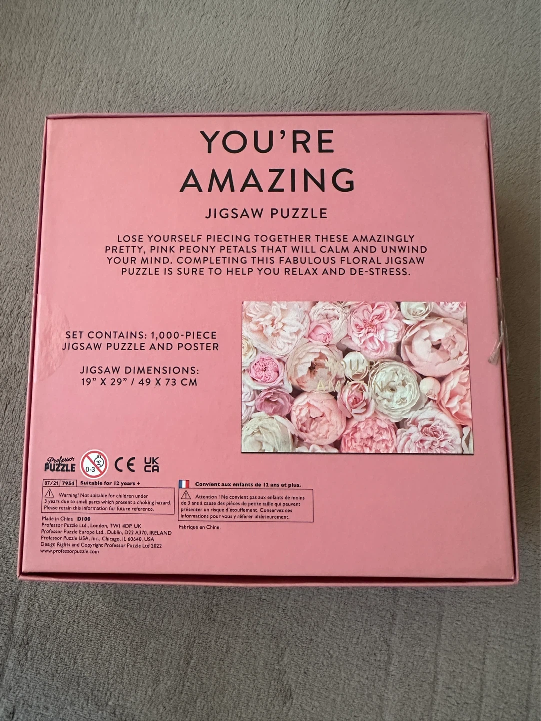 NEW You're Amazing 1000-Piece Floral Jigsaw Puzzle - photo 3